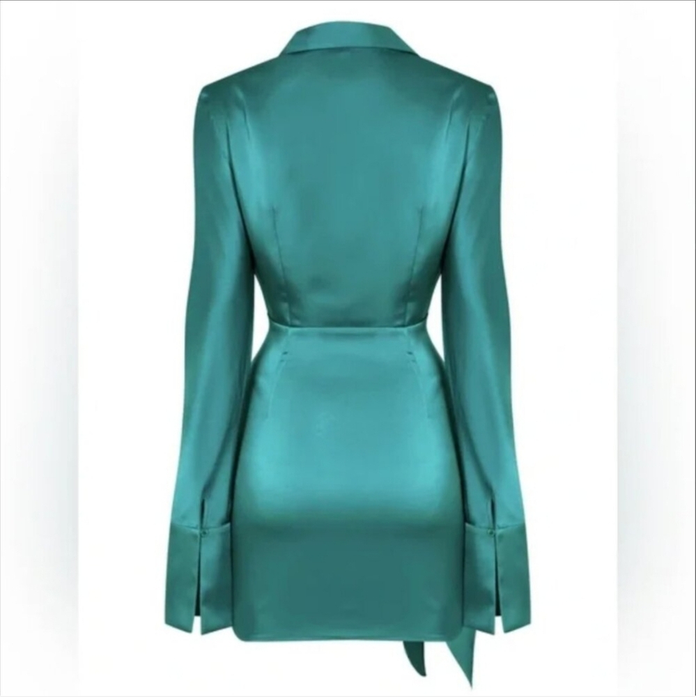 Rat & Boa Alanis Shirt Dress Emerald - Picture 4 of 9